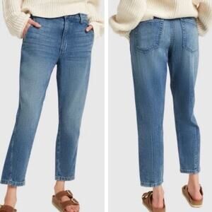 AMO Sz 31 NWT Slouch Trouser Jeans in Indigo Mid Wash Relaxed Comfortable